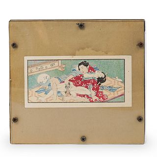 Erotic Japanese Woodcut Print