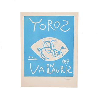Picasso Linocut Toros Vallauris 1957 Signed Arnera 38/200