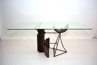 Mid Century Modern Brutalist Artigas Sculptural Desk Custom Made