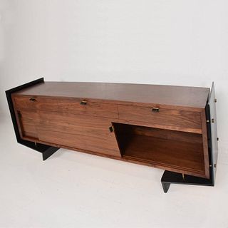 1/1 Custom Built Contemporary Sculptural Floating Credenza by Pablo Romo