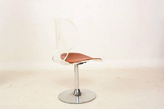 Mid Century Modern Four Lucite Dining Chairs by Hill Company