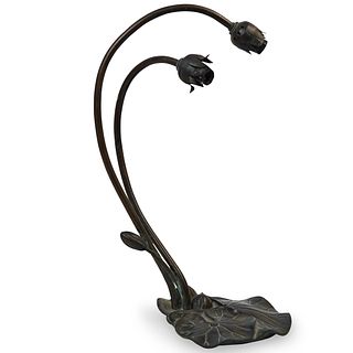 Bronze Pond Lily Table Lamp