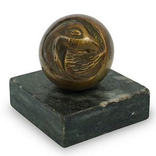 Figural Bronze Egg