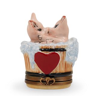 Limoges "Je Taime" Porcelain Trinket BoxÂ