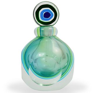 Luigi Onesto Oball Murano Glass Bottle