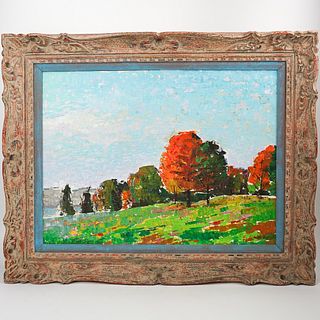 Allen Simon (American 1907-2007) Oil Painting
