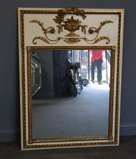 Vintage Carved, Gilt And Paint Decorated Trumeau