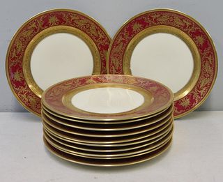 Rosenthal. Set Of 12 Enamel Decorated Porcelain