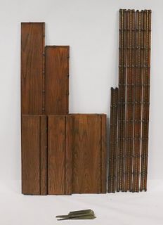 Midcentury Millings Brothers Bamboo Form Wall