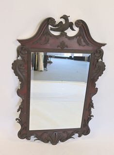 Antique Federal Style Mahogany Mirror