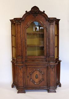 Antique 2 Piece Italian Style Cabinet.