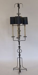 Midcentury Tommi Parzinger Iron Floor Lamp