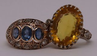 JEWELRY. Estate Vintage/Antique Gold Ring Grouping
