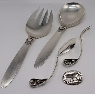 STERLING. Assorted Georg Jensen Serving Pcs. and