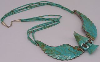JEWELRY. H. Spencer Sterling Mounted Turquoise