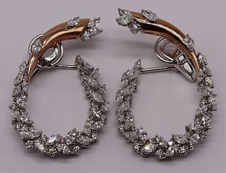 JEWELRY. Yeprem 18kt Gold and Diamond Earrings.