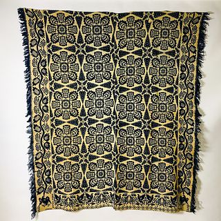 Two Ohio Woven Coverlets