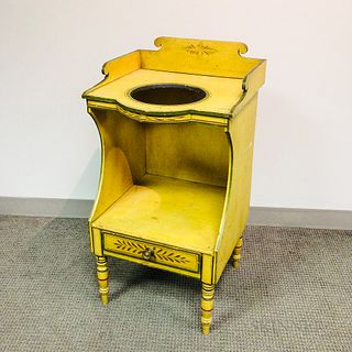 Federal Paint-decorated Poplar Washstand