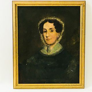 American School, 19th Century       Portrait of Sarah Walker Page