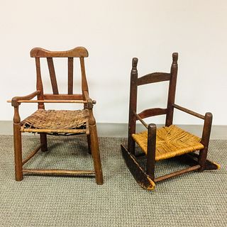 Two Early Child's Chairs