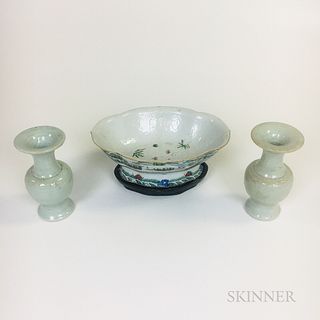 Three Chinese Porcelain Vessels