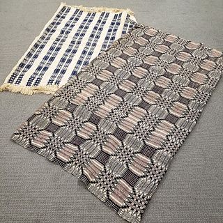 Two Overshot Coverlets