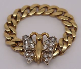 JEWELRY. Pomellato 18kt Gold and Diamond Ring.