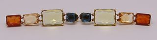 JEWELRY. Pair of Ippolita 18kt Gold and Colored