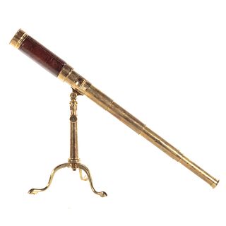 Victorian Brass Telescope & Case, By John Dancer