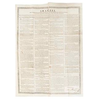 Núñez de Haro y Peralta, Alonso. Aranzel de los Derechos que Deben Llevarse en los Provisoratos de Españoles e Indios... Tacubaya: 1789