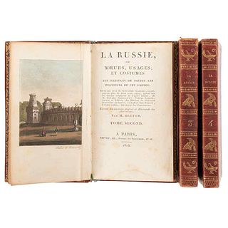Breton, M. La Russie ou Moeurs, Usages et Costumes des Habitans de Touties les Provinces de cet Empire. Paris: 1813. Pieces: 3.