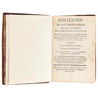 Ramírez de Prado, Marcos. Colección de las Ordenanzas que para el Gobierno de el Obispado de Michoacán. México: 1776.