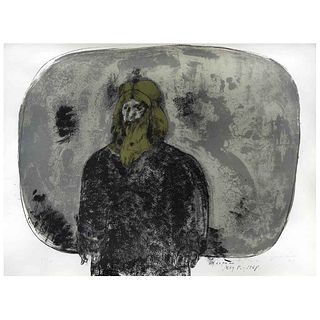 JOSÉ LUIS CUEVAS, Rasputín, from the series Crime by Cuevas, Signed and dated 68, Screenprint 22 / 100, 21 x 27.1" (53.5 x 69 cm)