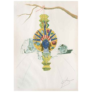 SALVADOR DALÍ, American Clock, from the series Time 1976, Signed, Screenprint 139 / 250, 29.5 x 21.2" (75 x 54 cm)