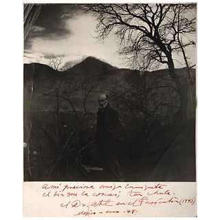 UNIDENTIFIED PHOTOGRAPHER, Dr. Atl en el Paricutín, 1943, Unsigned, Silver/ Gelatin, 10 x 8" (25.1 x 20.3 cm)