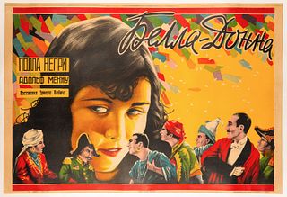 A SOVIET FILM POSTER FOR BELLA DONNA, CIRCA 1926