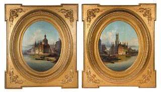 A PAIR OF CITY VIEWS BY JOHANN WILHELM JANKOWSKI (CZECH 1825-1870)