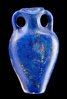 Rare Egyptian Lapis Lazuli Amphora Applique