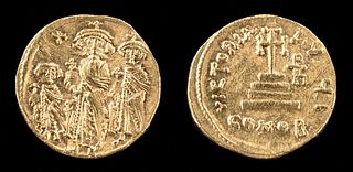 Byzantine Heraclius Gold Solidus Coin - 4.5 g