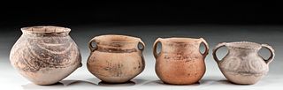 Lot of 4 Chinese Neolithic Pottery Jars