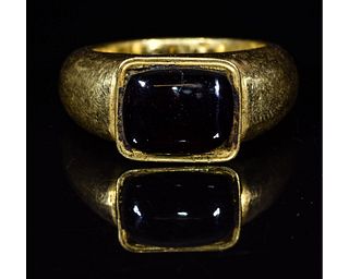 MEROVINGIAN GOLD AND GARNET RING