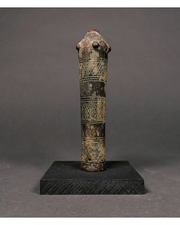 ANCIENT BRONZE SPIKED MACE HEAD