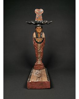 EGYPTIAN WOOD STATUE OF GOD PTAH