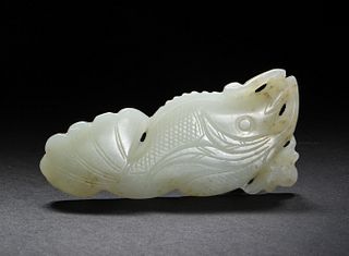 Chinese Jade Fish Pendant, Ming or Earlier