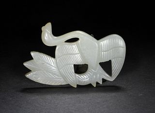Chinese Jade Phoenix Plaque, Liao or Jin