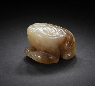 Chinese Jade Carving of Toad, Ming