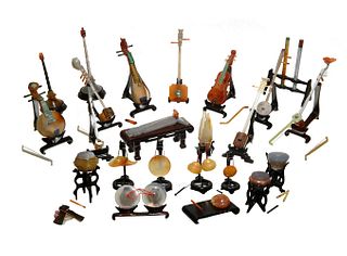 Set of Chinese Stone Musical Instruments, 20th Century
