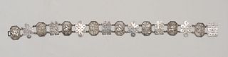 Chinese Metal 16-Link Belt, 19th Century