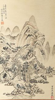 Chinese Landscape Painting by Guang Ling