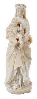 Alabaster Devotional Sculpture